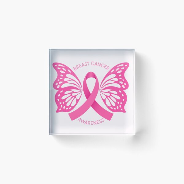 Item preview, Pink Ribbon Butterfly Breast Cancer Awareness Mosaic Dot Art designed and sold by HamadaArtivio1.