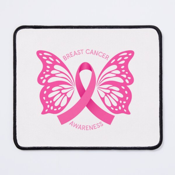 Item preview, Pink Ribbon Butterfly Breast Cancer Awareness Mosaic Dot Art designed and sold by HamadaArtivio1.