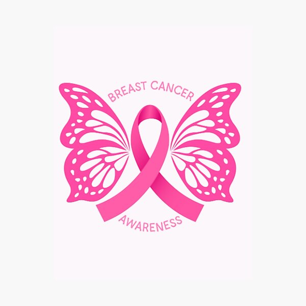 Item preview, Pink Ribbon Butterfly Breast Cancer Awareness Mosaic Dot Art designed and sold by HamadaArtivio1.