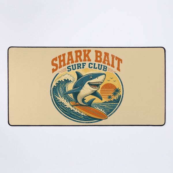 Item preview, Shark Bait Surf Club Vintage 70s Retro Emblem designed and sold by VINTAGE BY LAMBERTINY .