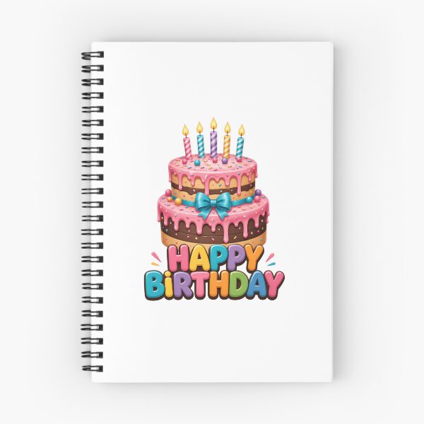 Item preview, Cute Happy Birthday Cake with Colorful Candles Cartoon Party Design designed and sold by Celebrate & Sparkle.