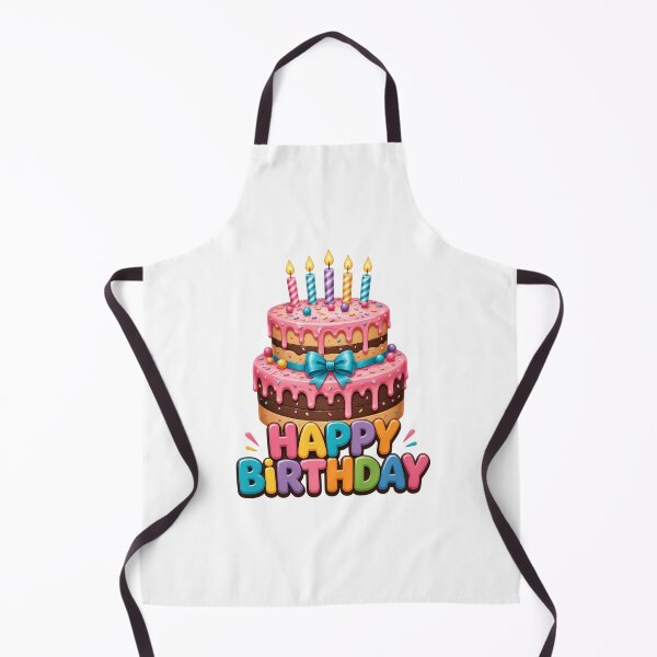 Item preview, Cute Happy Birthday Cake with Colorful Candles Cartoon Party Design designed and sold by Celebrate & Sparkle.