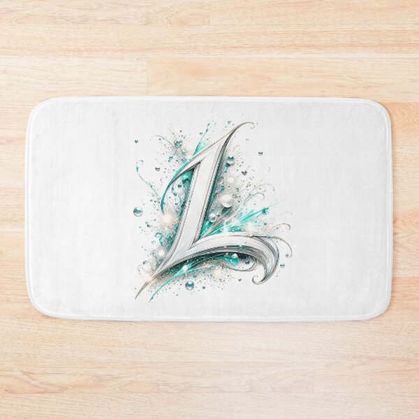 Item preview, Aetherbrush Manga Glyphs: The Mystic Silver Letter L designed and sold by BlissBlvdShop.
