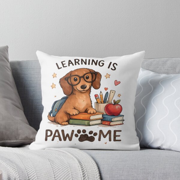Item preview, Learning Is Pawsome Dachshund | Cute Back to School Dog | Teacher Gift | Wiener Dog | School Puppy | Teacher Shirt | Student Gift designed and sold by MAPDDesigns.