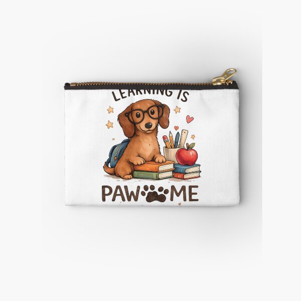 Item preview, Learning Is Pawsome Dachshund | Cute Back to School Dog | Teacher Gift | Wiener Dog | School Puppy | Teacher Shirt | Student Gift designed and sold by MAPDDesigns.