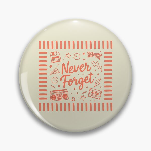 Item preview, Never Forget Retro Cozy Nostalgia Typography designed and sold by NosandEdgy.