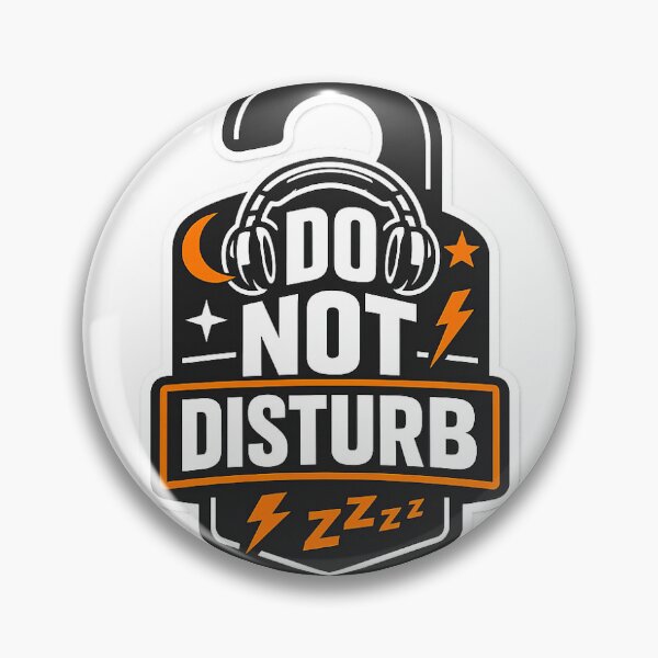 Item preview, DO NOT DISTURB Street Typography Graphic Minimal Logo Design designed and sold by ArtPrintPov.