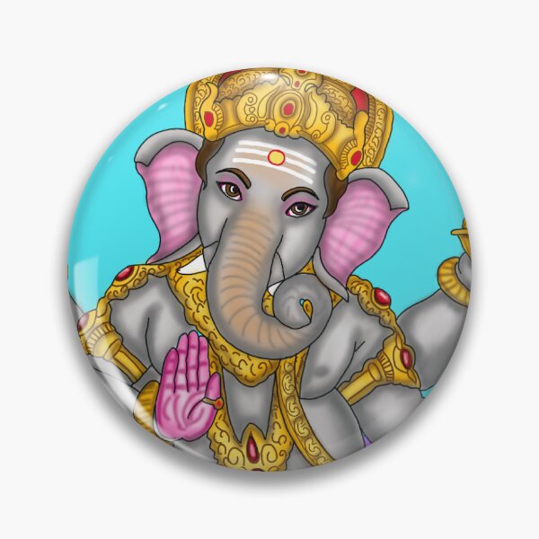 Item preview, Dancing Ganesha Artwork | Divine Ganpati Digital Illustration for Spiritual Art Lovers designed and sold by Harshit_Digital_Arts.