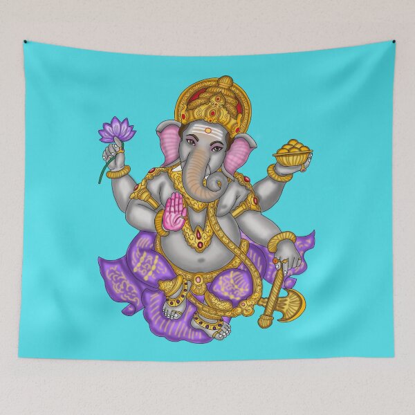 Item preview, Dancing Ganesha Artwork | Divine Ganpati Digital Illustration for Spiritual Art Lovers designed and sold by Harshit_Digital_Arts.