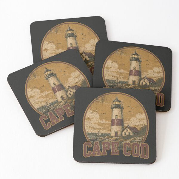 Item preview, Cape Cod Vintage Lighthouse Nautical Emblem designed and sold by VINTAGE BY LAMBERTINY .