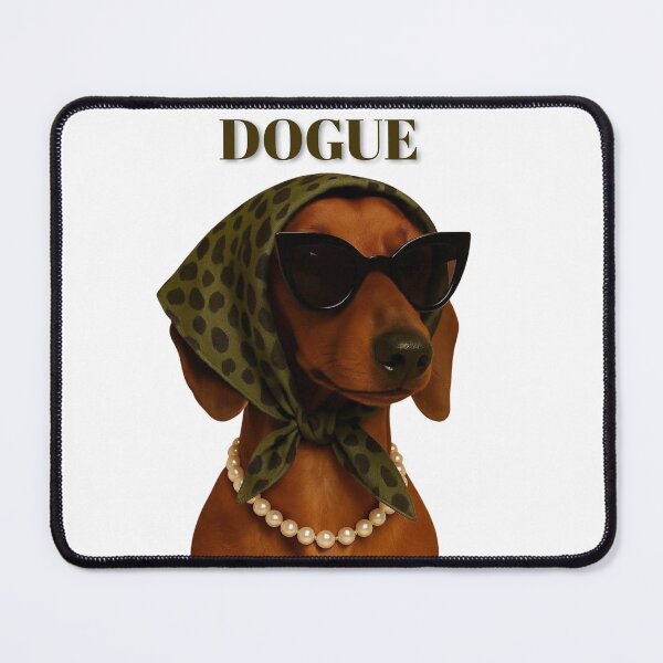 Item preview, Dogue – Chic Dachshund Fashion Icon Design designed and sold by Palette & Hue.
