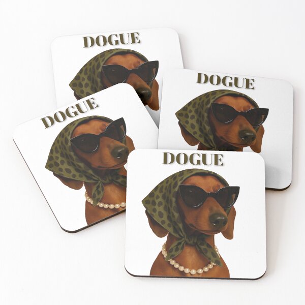 Item preview, Dogue – Chic Dachshund Fashion Icon Design designed and sold by Palette & Hue.