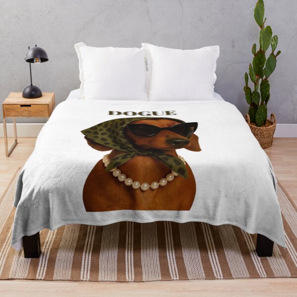 Item preview, Dogue – Chic Dachshund Fashion Icon Design designed and sold by Palette & Hue.