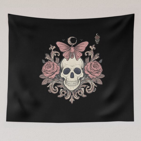 Item preview, Skull and roses  designed and sold by RottenRoseCo..