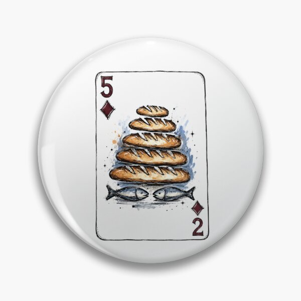 Item preview, Loaves and Fish Christian Playing Card designed and sold by Roniya George.