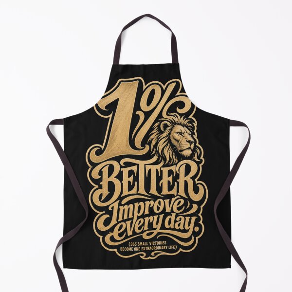 Item preview, 1% Better Daily Growth Feline Graphic designed and sold by Tsugraf Designs.