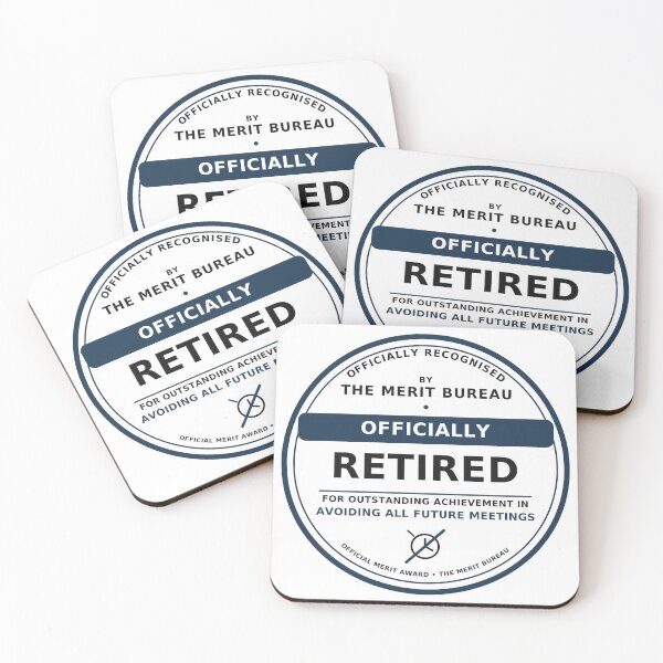 Item preview, Funny Retirement Gift | Officially Retired Award for Coworker or Colleague designed and sold by TheMeritBureau.