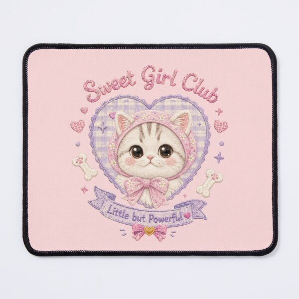 Item preview, Cute Kawaii Cat Sweet Girl Club Patch designed and sold by 0606PM.