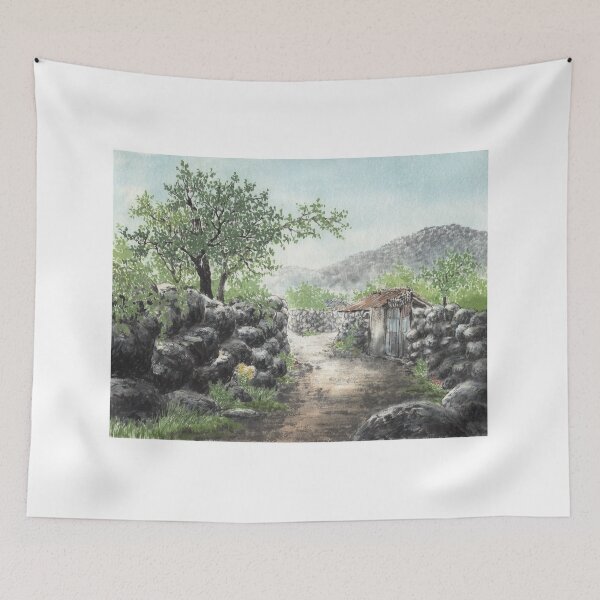 Item preview, August 13th birthday flower Goldenrod Landscape designed and sold by birthflower.