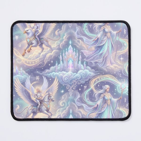 Item preview, Angels Fantasy RPG Pixel Art Seamless Pattern designed and sold by ART ATTACK ZONE.
