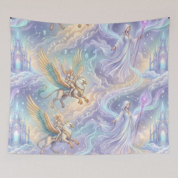 Item preview, Paradise God Fantasy RPG Pixel Art Seamless Pattern designed and sold by ART ATTACK ZONE.