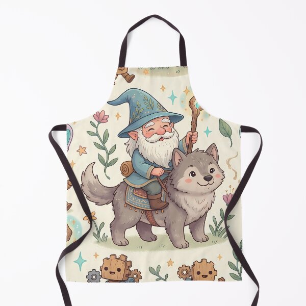 Item preview, Wolf Dog Fantasy RPG Pixel Art Seamless Pattern designed and sold by ART ATTACK ZONE.