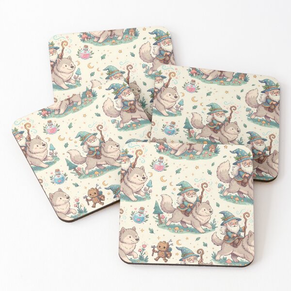 Item preview, Dog Friend Fantasy RPG Pixel Art Seamless Pattern designed and sold by ART ATTACK ZONE.