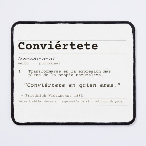 Item preview, Become who you are Nietzsche Claro Spanish dictionary designed and sold by Will-to-Power.