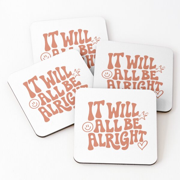 Item preview, It Will All Be Alright Retro Typography designed and sold by SUreal Studio.
