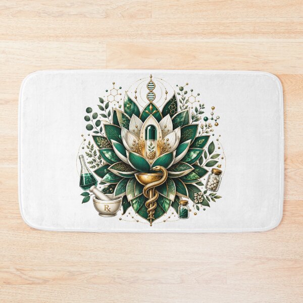 Item preview, Sacred Pharmacy Lotus | Luxury Medical Botanical Illustration designed and sold by ElShubrawy.