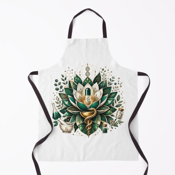 Item preview, Sacred Pharmacy Lotus | Luxury Medical Botanical Illustration designed and sold by ElShubrawy.