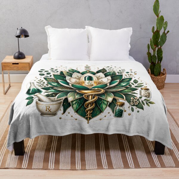 Item preview, Sacred Pharmacy Lotus | Luxury Medical Botanical Illustration designed and sold by ElShubrawy.