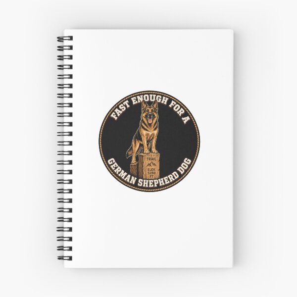 Item preview, Fast Enough for a German Shepherd Funny Hiking Dog Retro  designed and sold by freshwear design.