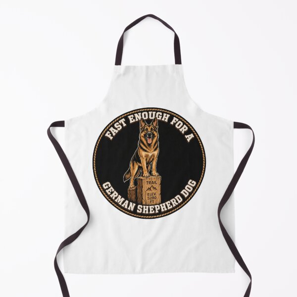 Item preview, Fast Enough for a German Shepherd Funny Hiking Dog Retro designed and sold by freshwear design.
