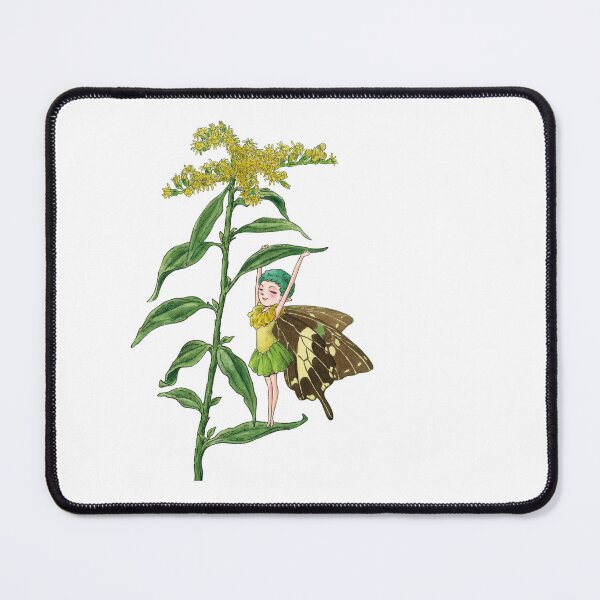 Item preview, August 13th birthday flower Goldenrod Fairy designed and sold by birthflower.