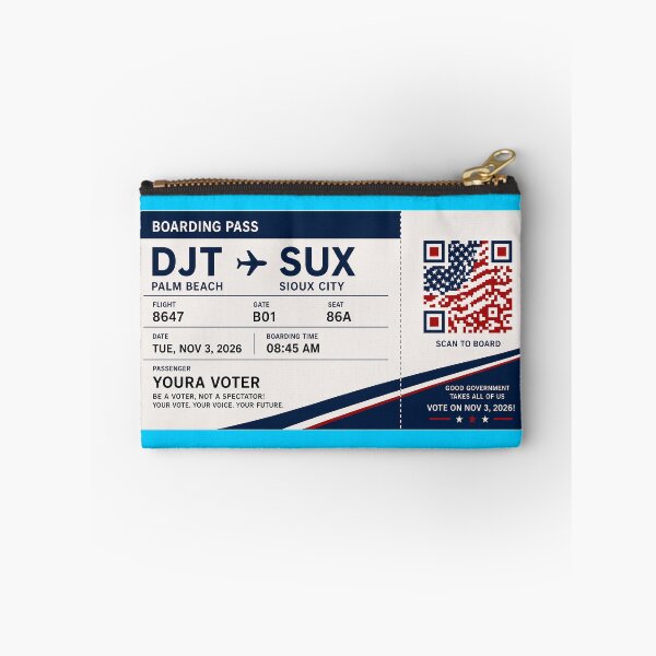 Item preview, ✈️ DJT → SUX Boarding Pass - LAST CALL FOR DEMOCRACY COLLECTION ✈️ - Passenger  Youra Voter designed and sold by WheelieGdArt.