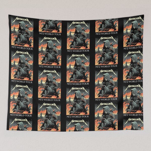 Item preview, Metallica M72 World Tour Grim Reaper Concert Graphic designed and sold by nojany.