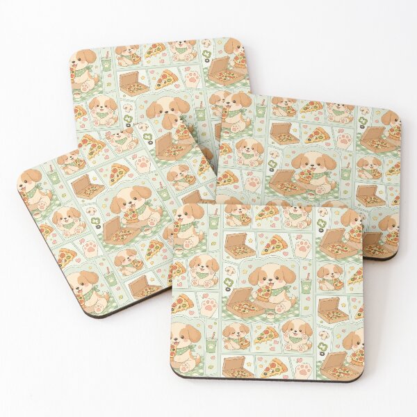 Item preview, Kawaii Puppy with Pizza Box designed and sold by Magmashup.
