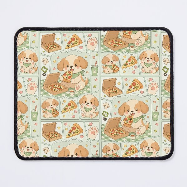 Item preview, Kawaii Puppy with Pizza Box designed and sold by Magmashup.