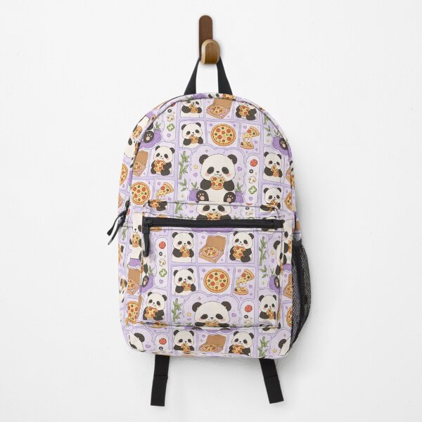 Item preview, Kawaii Panda Eating Mini Pizza designed and sold by Gift Phrase Studio.