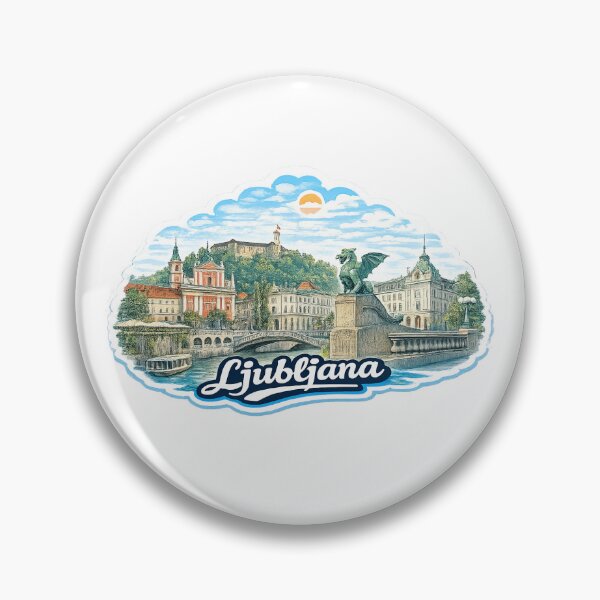 Item preview, Ljubljana Skyline designed and sold by GridiStudio.