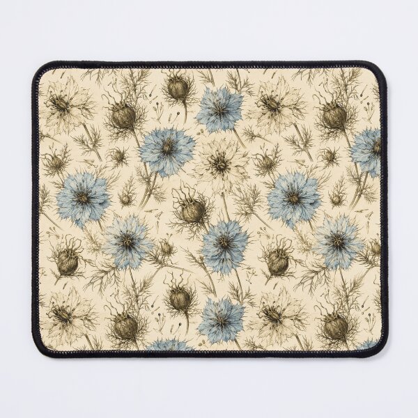 Item preview, Nigella Botanical Vintage Illustration Seamless Pattern designed and sold by Inkworksbyshery.