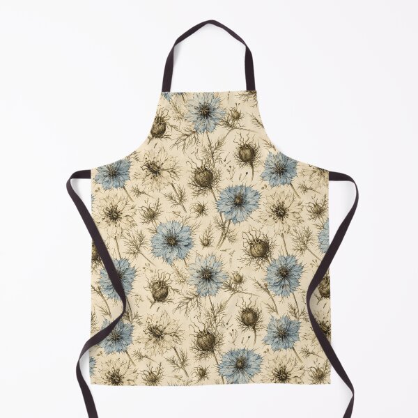 Item preview, Nigella Botanical Vintage Illustration Seamless Pattern designed and sold by Inkworksbyshery.