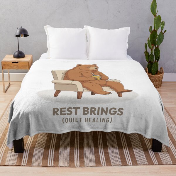 Item preview, Bear Drinking Mate Slow Living Vintage Aesthetic designed and sold by Cozy Vintage Animal.