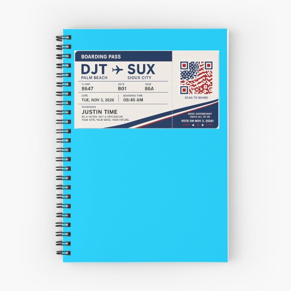 Item preview, ✈️ DJT → SUX Boarding Pass - LAST CALL FOR DEMOCRACY COLLECTION ✈️ - Passenger - Justin Time designed and sold by WheelieGdArt.