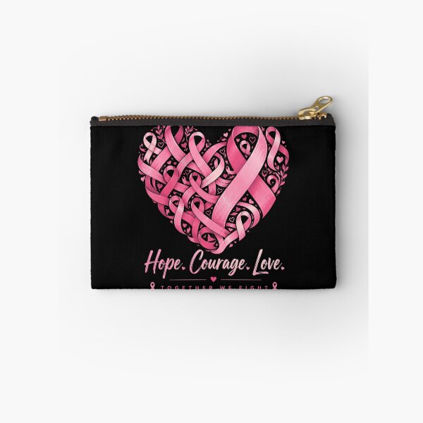Item preview, Pink Ribbon Heart Together We Fight Breast Cancer Awareness designed and sold by HamadaArtivio1.