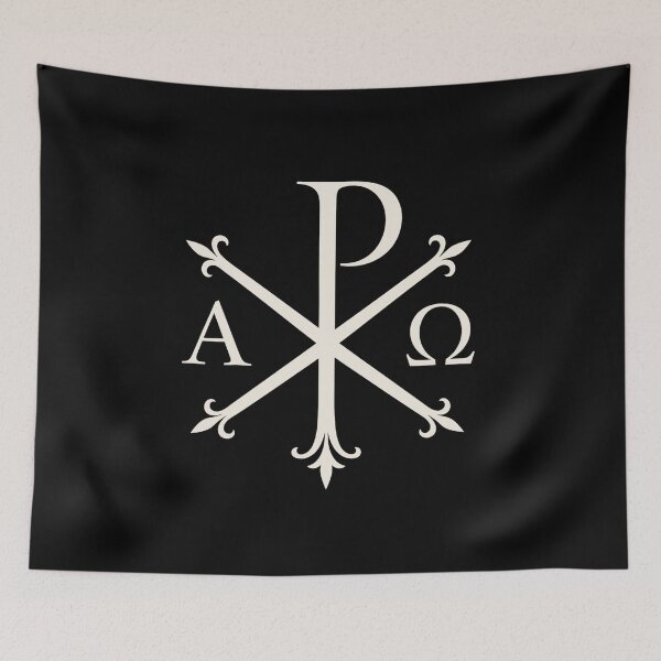 Item preview, Chi Rho Alpha Omega Christian Symbol – Minimal Christogram Faith Design designed and sold by Fradikal.