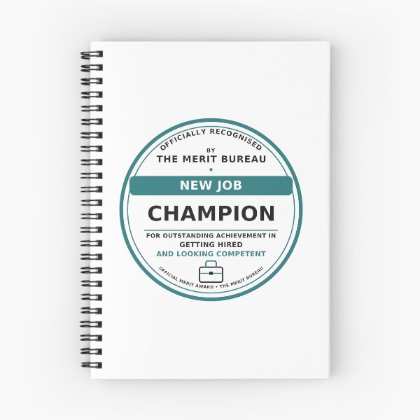 Item preview, New Job Gift | Funny New Job Champion Award for Coworker or Friend designed and sold by TheMeritBureau.