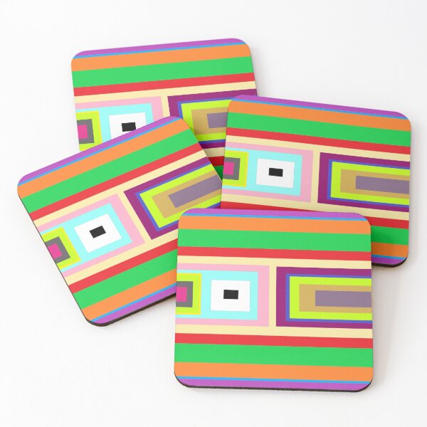 Item preview, Colour Cascade – Vibrant Geometric Rectangle Wall Art designed and sold by FavouredStudio.