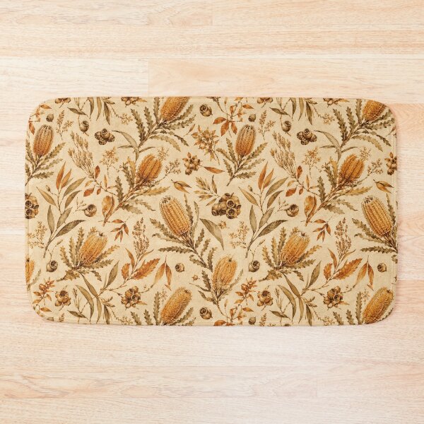Item preview, Banksia Rustic Earthy Scatter Watercolor Seamless Pattern designed and sold by Inkworksbyshery.